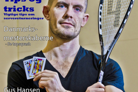 Gus Hansen. Coveret af Squash magasinet 2. udgave